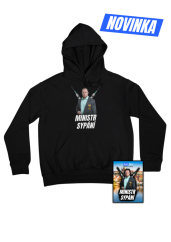 LIMITOVANÁ MIKINA - Ministr Sypání - ČERNÁ + SBĚRATELSKÁ KARTIČKA