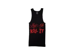 OG RIBBED TANK TOP - Červený nápis