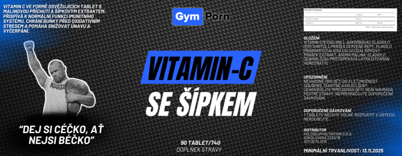 Gymporn.cz - VITAMÍN-C SE ŠÍPKEM 90 tab.