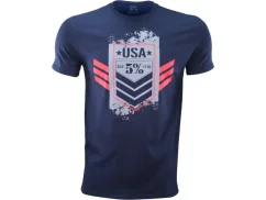 USA FLAG, NAVY T-SHIRT