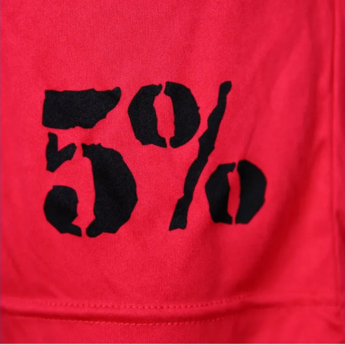 Červené kraťasy - 5%