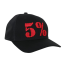 5% Trucker Hat, Black Hat with red Lettering