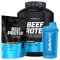 AKCE BioTech Beef Protein 1816 g + ZDARMA Beef Protein 500 g + Šejkr 600 ml