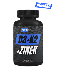 Gymporn.cz -Vitamin D3+K2+Zinek 90 tab.