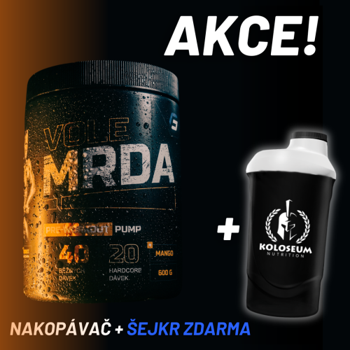 VOLE MRDA PREWORKOUT PUMP + ŠEJKR ZDARMA!