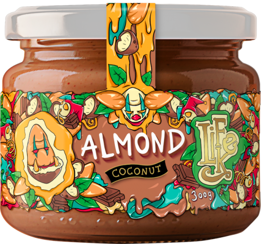 LifeLike Almond 300 g coconut