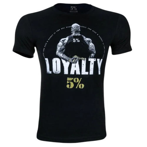 Loyalty - černé triko (GOLD EDITION) - Velikost: XL