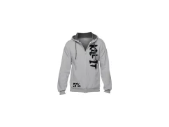 Kill It, Gray Zip-Up Hoodie with Black Lettering