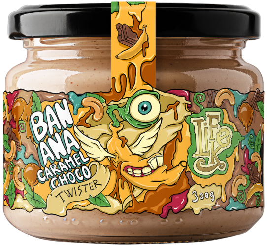 LifeLike Twister 300 g banana caramel choco