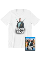 LIMITOVANÉ TRIČKO - Ministr Sypání - BÍLÁ + SBĚRATELSKÁ KARTIČKA